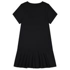 Girls Black Bag Dress, 1, hi-res