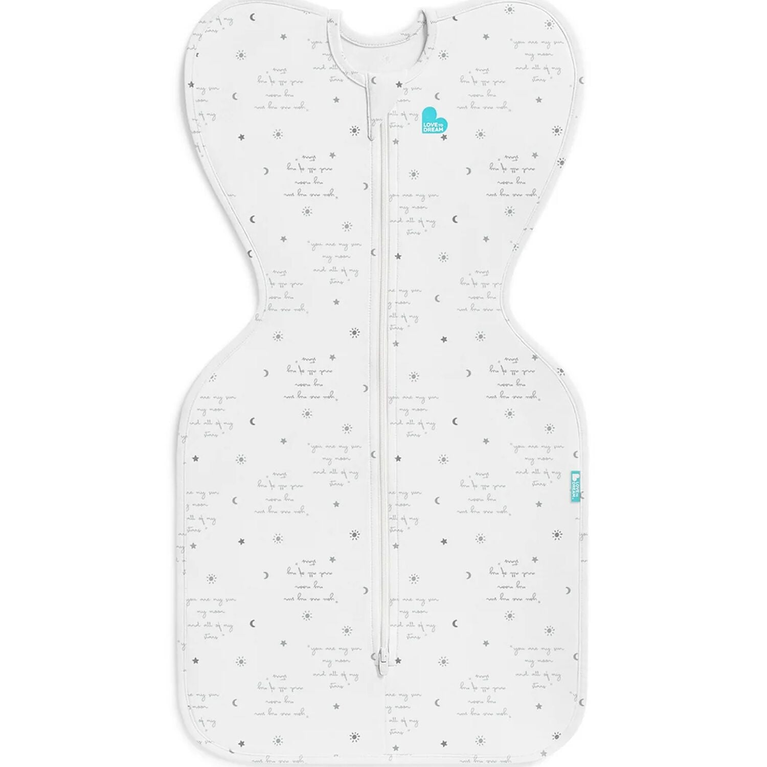 White & Grey Logo Baby Swaddle Up, 1, hi-res