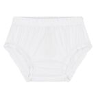 طقم فستان تول بشعار باللون الأبيض والأزرق للبنات, 1, hi-res