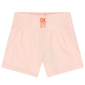 Girls Pink Logo Shorts