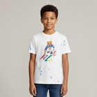 Boys White Polo Bear T-Shirt, 1, hi-res