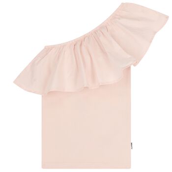 Girls Pink One Shoulder Top