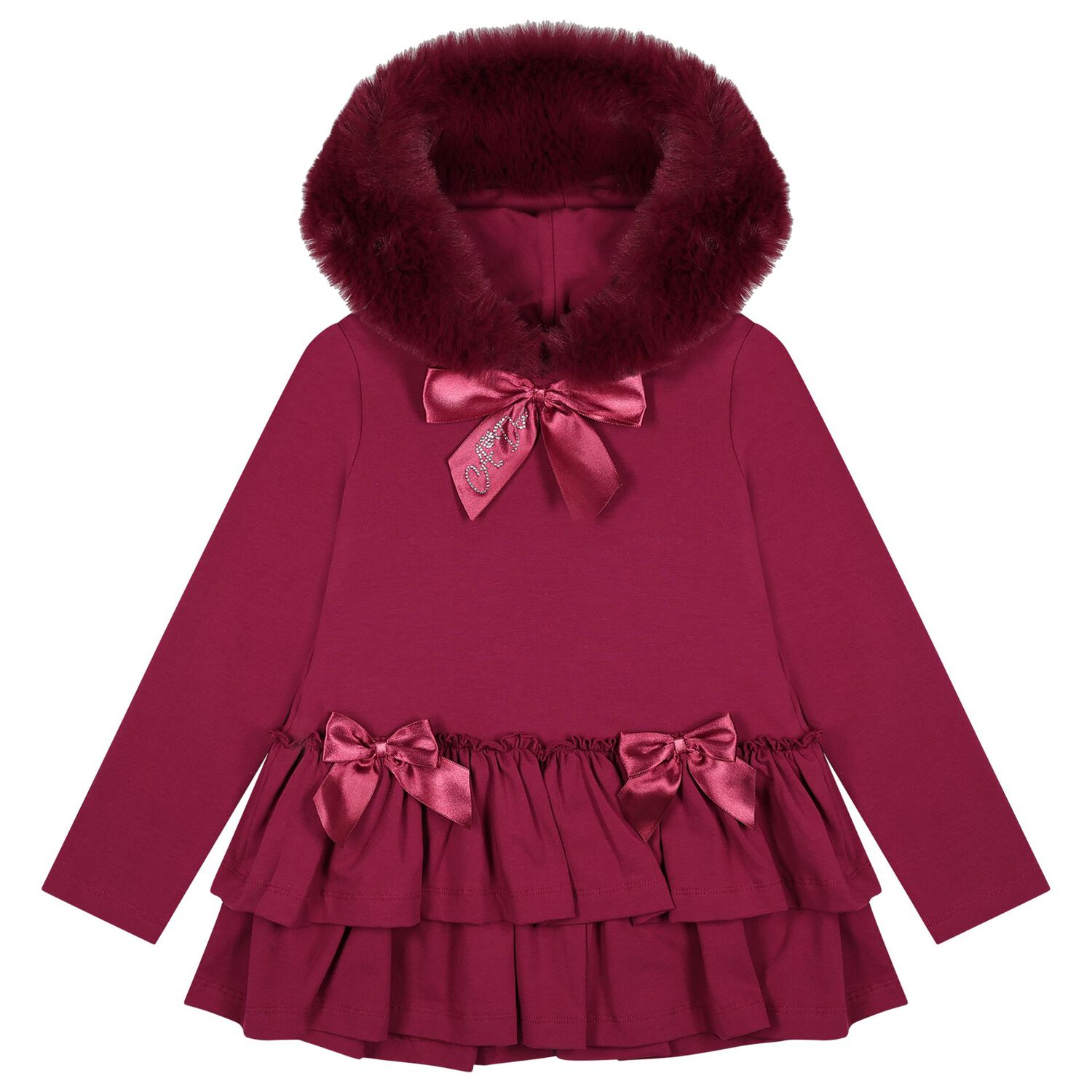 Girls Burgundy Leggings Set, 1, hi-res