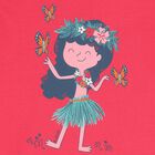 Girls Pink Dancing Lady T-Shirt, 1, hi-res