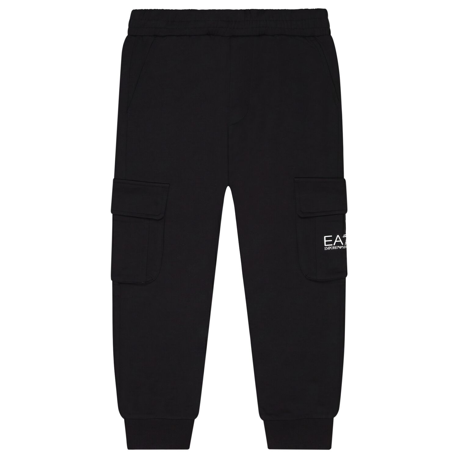 Boys Black Logo Joggers, 1, hi-res