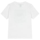 Boys White Logo T-Shirt, 2, hi-res