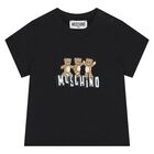 Younger Black Teddy Bear Logo T-Shirt, 1, hi-res