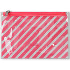 مايوه بكشكشة باللون الوردى النيون للبنات, 1, hi-res