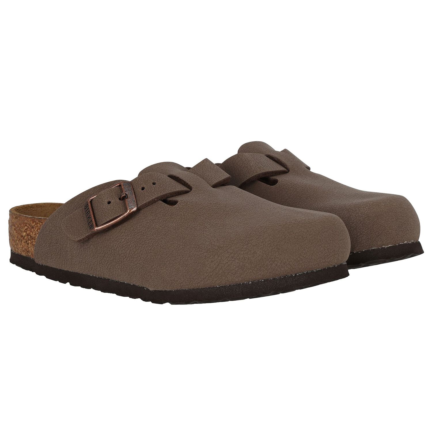 Beige Logo Leather Clog , 1, hi-res
