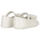 Baby Girls Ivory Leather Pre Walker Shoes, 2, hi-res