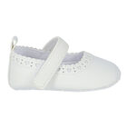Baby Girls White Shoes, 1, hi-res