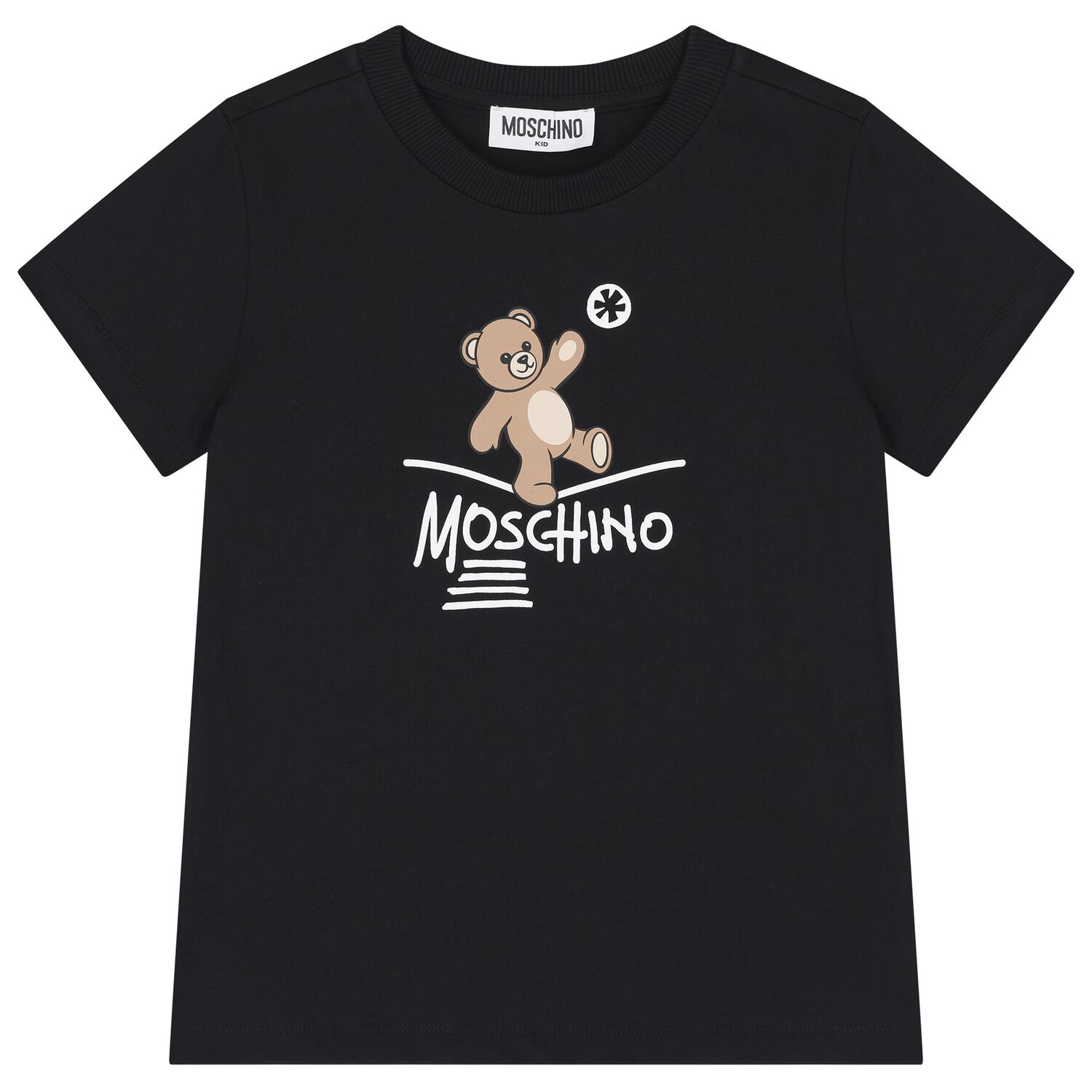 Black Teddy Bear Logo T-Shirt, 2, hi-res