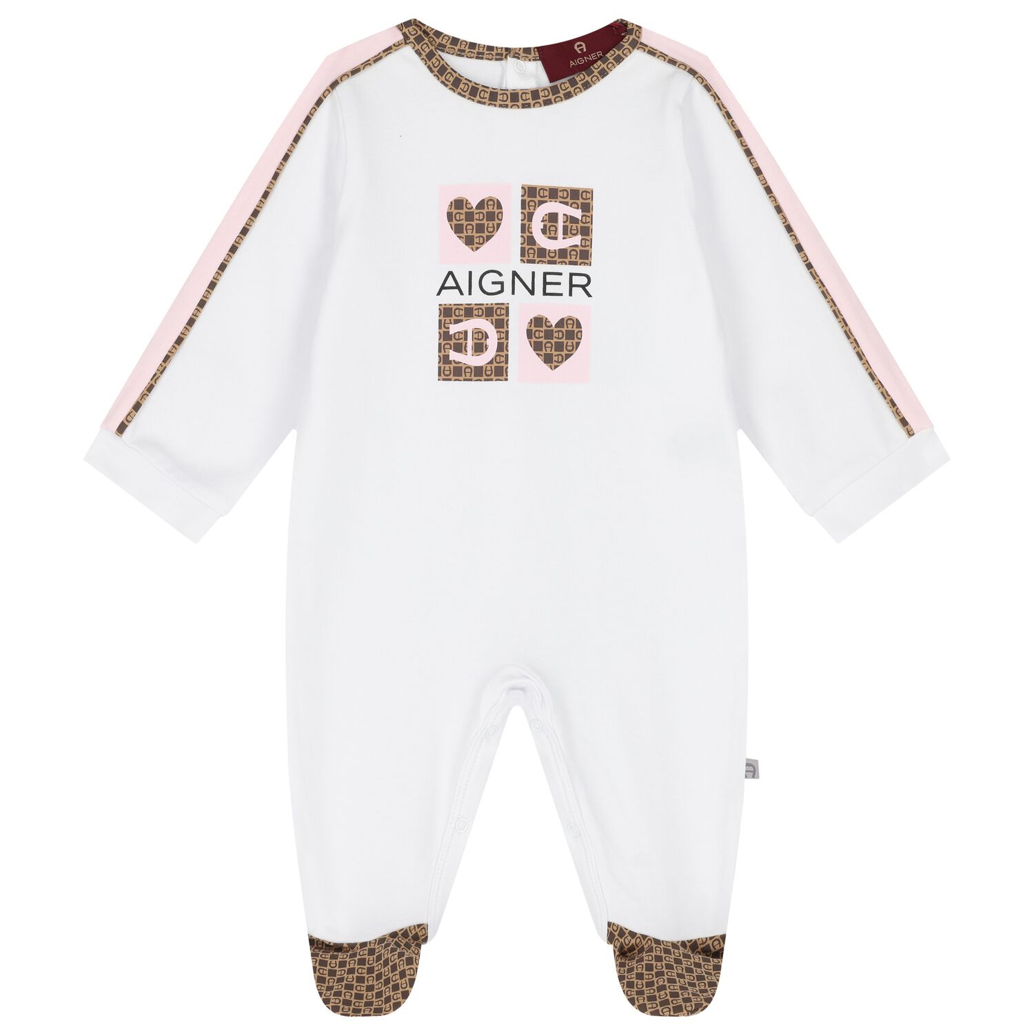 أفارول بنات بالشعار باللون الأبيض و الوردى, 2, hi-res