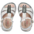 Girls White & Silver Butterfly Sandals, 1, hi-res