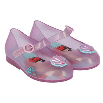 Younger Girls Pink Ariel Jelly Shoes
