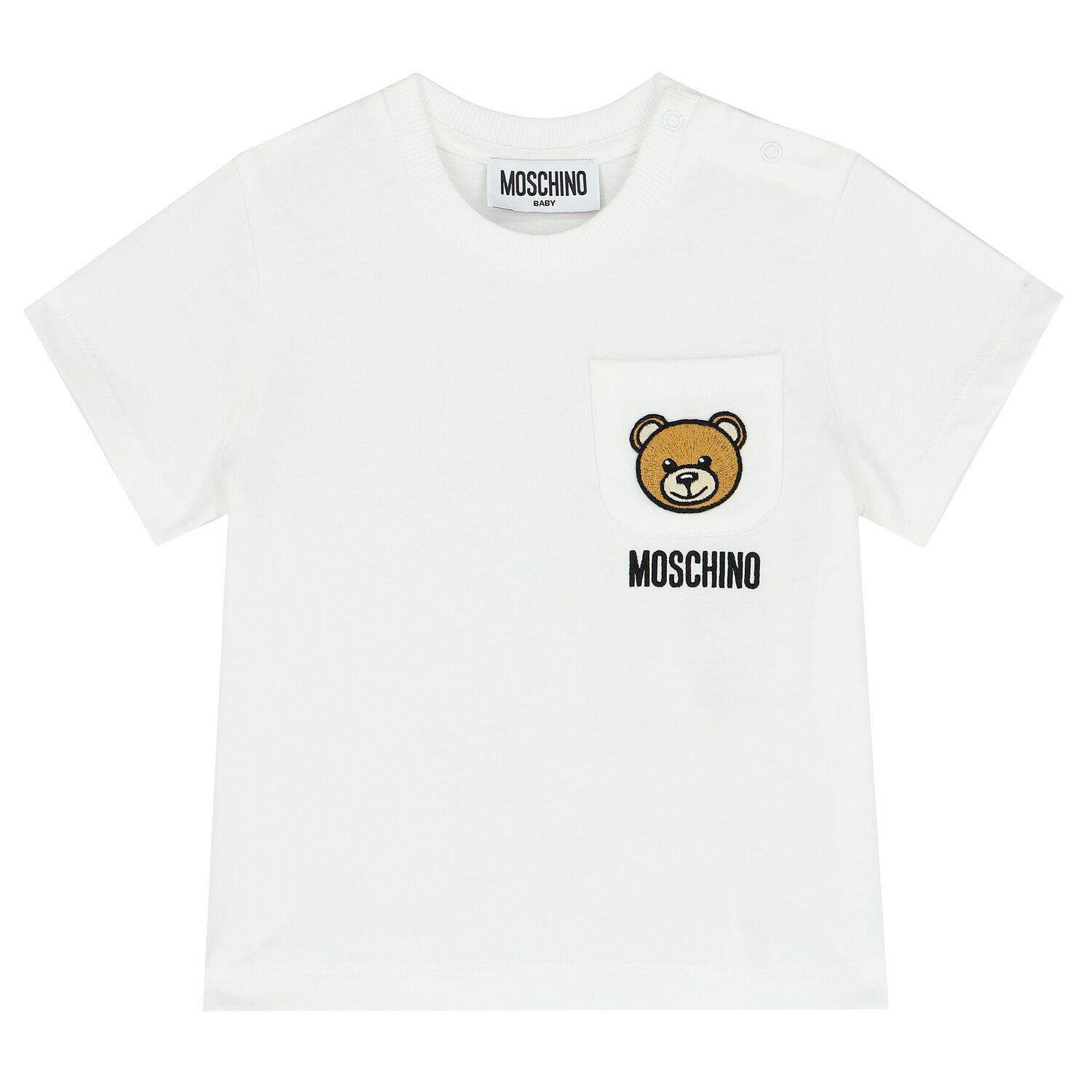 White Teddy Bear  Logo T-Shirt, 1, hi-res