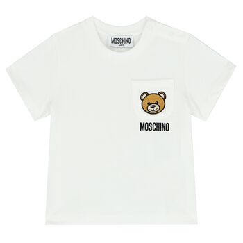 White Teddy Bear  Logo T-Shirt