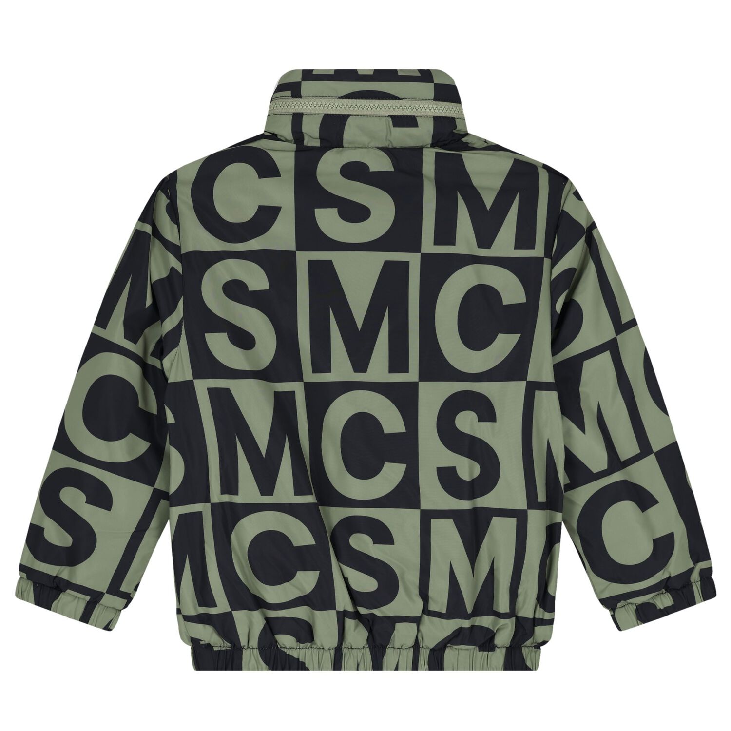Boys Green & Black Logo Puffer Jacket, 1, hi-res image number null