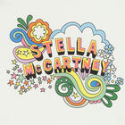 تيشيرت بالشعار باللون العاجى للبنات, 1, hi-res