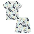 Boys White Batman Logo Shorts Set, 1, hi-res