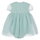 Baby Girls Green Glitter Bodysuit Dress Set, 1, hi-res