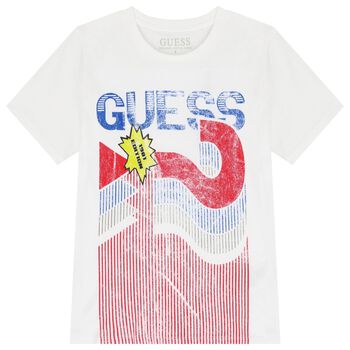 Boys White Logo T-Shirt