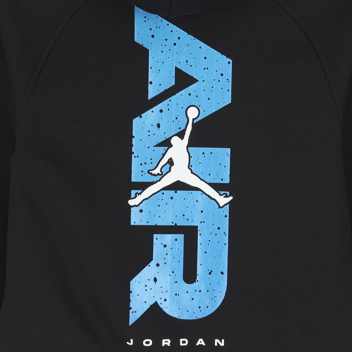 Boys Black Jordan Logo Hooded Top, 1, hi-res