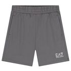 Boys Blue & Grey Logo Shorts Set, 2, hi-res