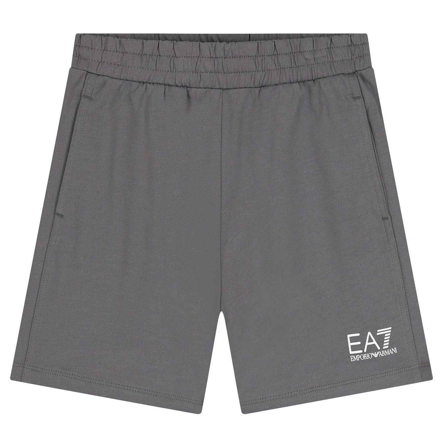 Boys Blue & Grey Logo Shorts Set, 2, hi-res