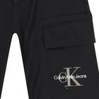 Boys Black Logo Joggers, 1, hi-res