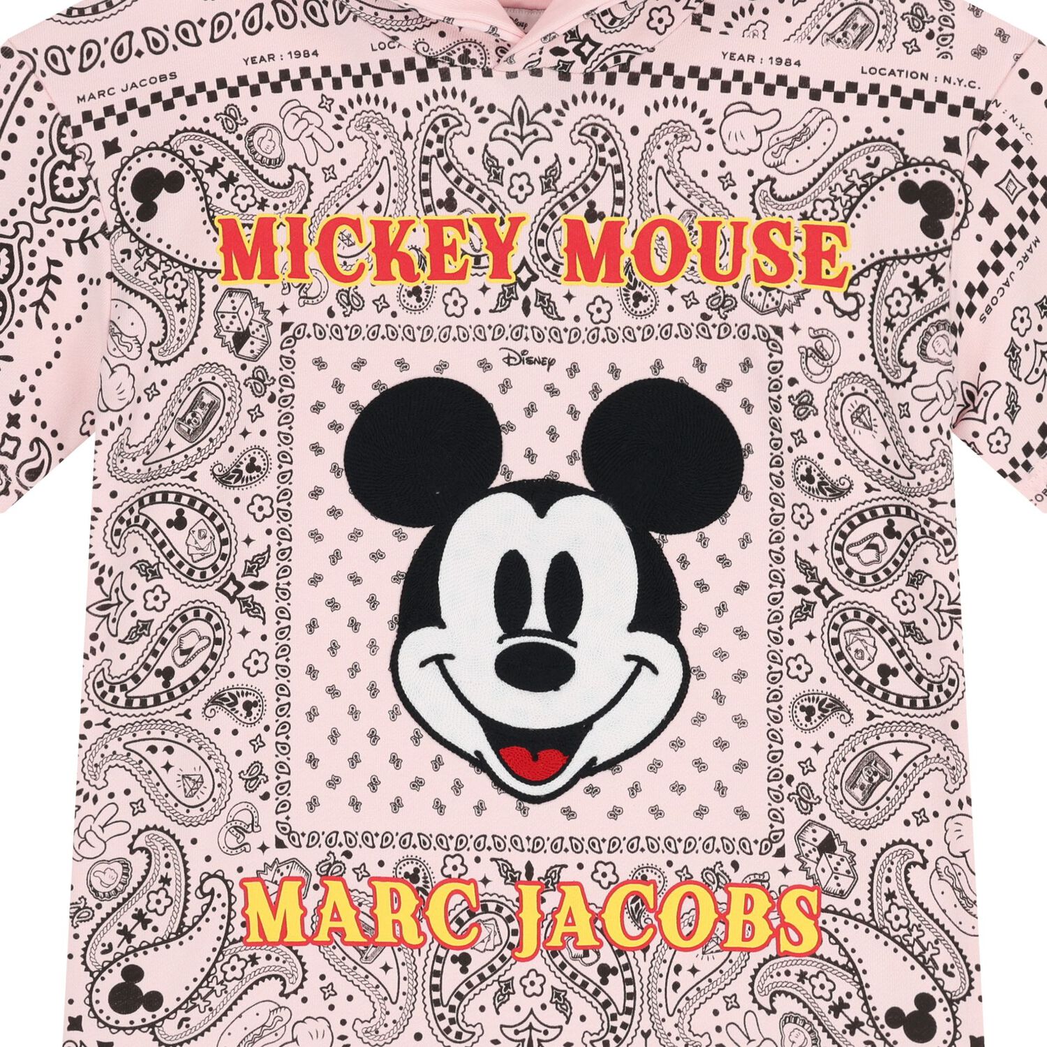 Girls Pink Disney Hooded Dress, 1, hi-res image number null