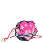 Girls Pink & Navy Blue Embellished Hand Bag ( 12cm ), 1, hi-res