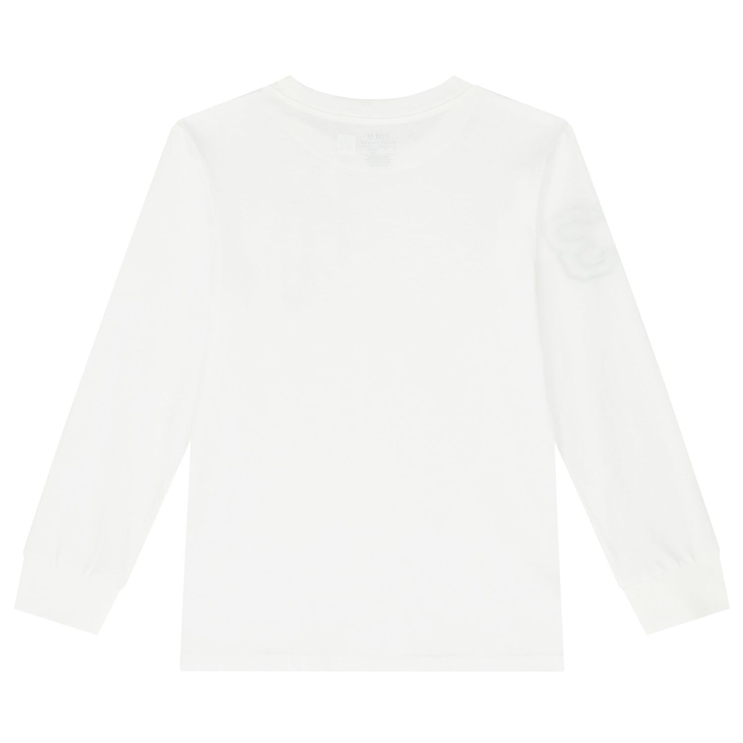 Boys White Logo Long Sleeve Top, 1, hi-res image number null