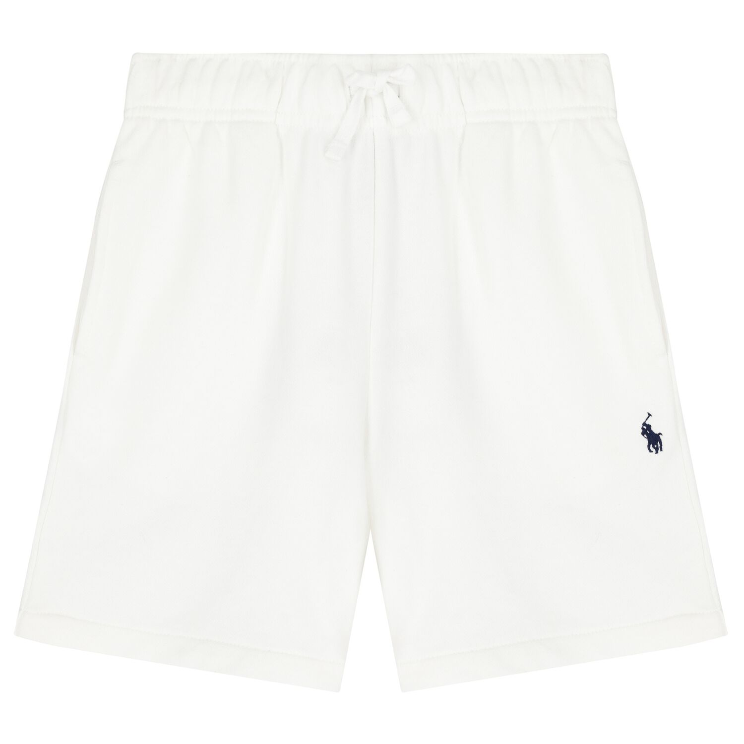 Boys White Logo Shorts, 1, hi-res