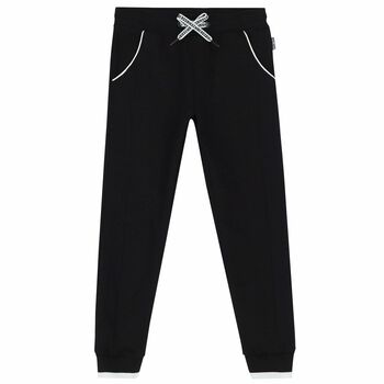 Boys Black Logo Joggers