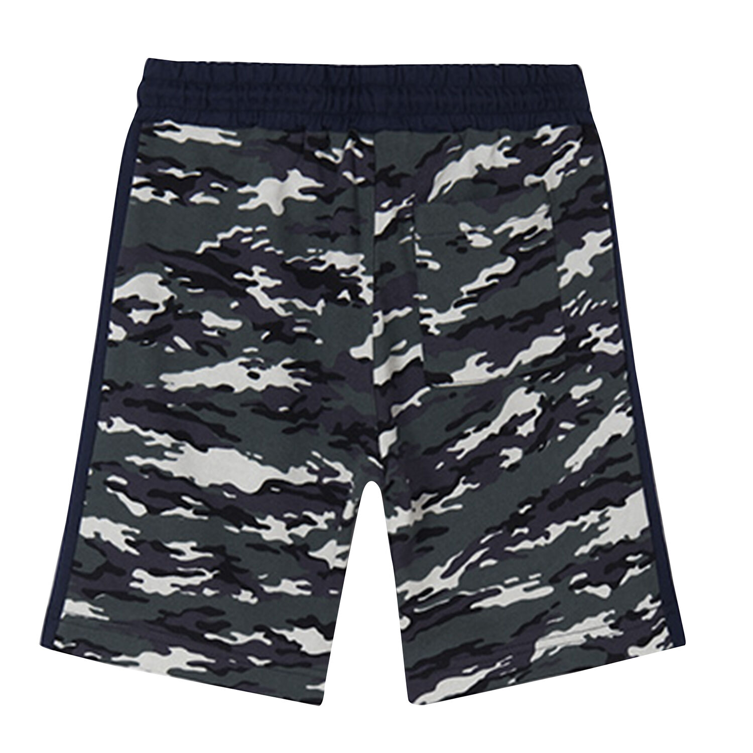 Boys Navy Camouflaged Shorts, 1, hi-res image number null