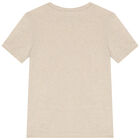 Boys Beige Logo T-Shirt, 1, hi-res