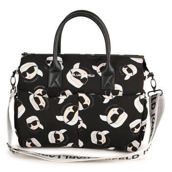 Black & White Logo Baby Changing Bag