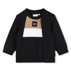 Baby Boys Black Logo Tracksuit, 1, hi-res