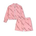 Girls Pink Logo Shorts Set, 1, hi-res