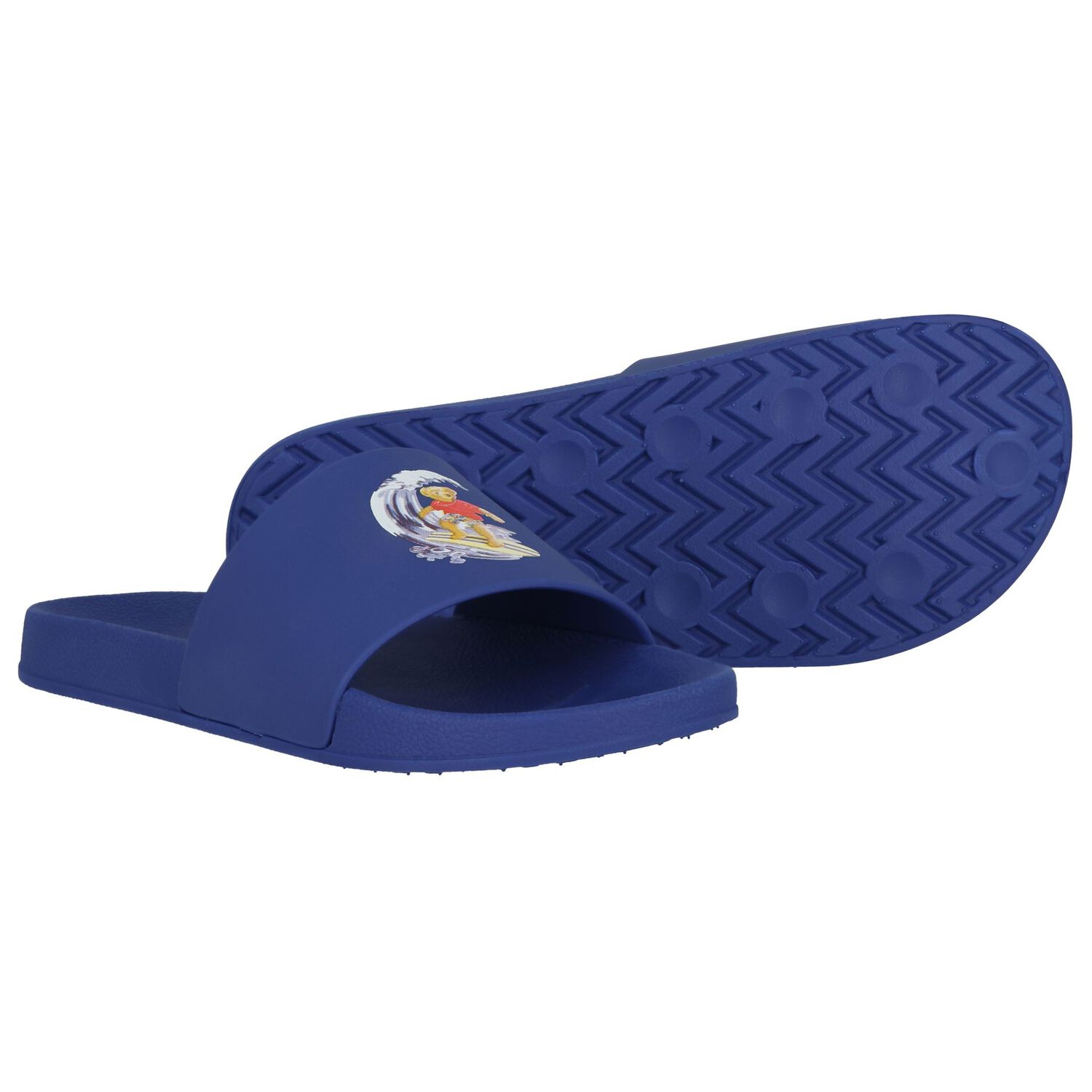 Boys Blue Teddy Bear Sliders, 1, hi-res