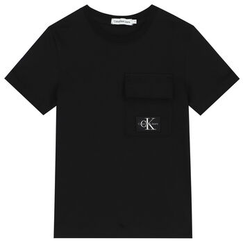 Boys Black Logo T-Shirt