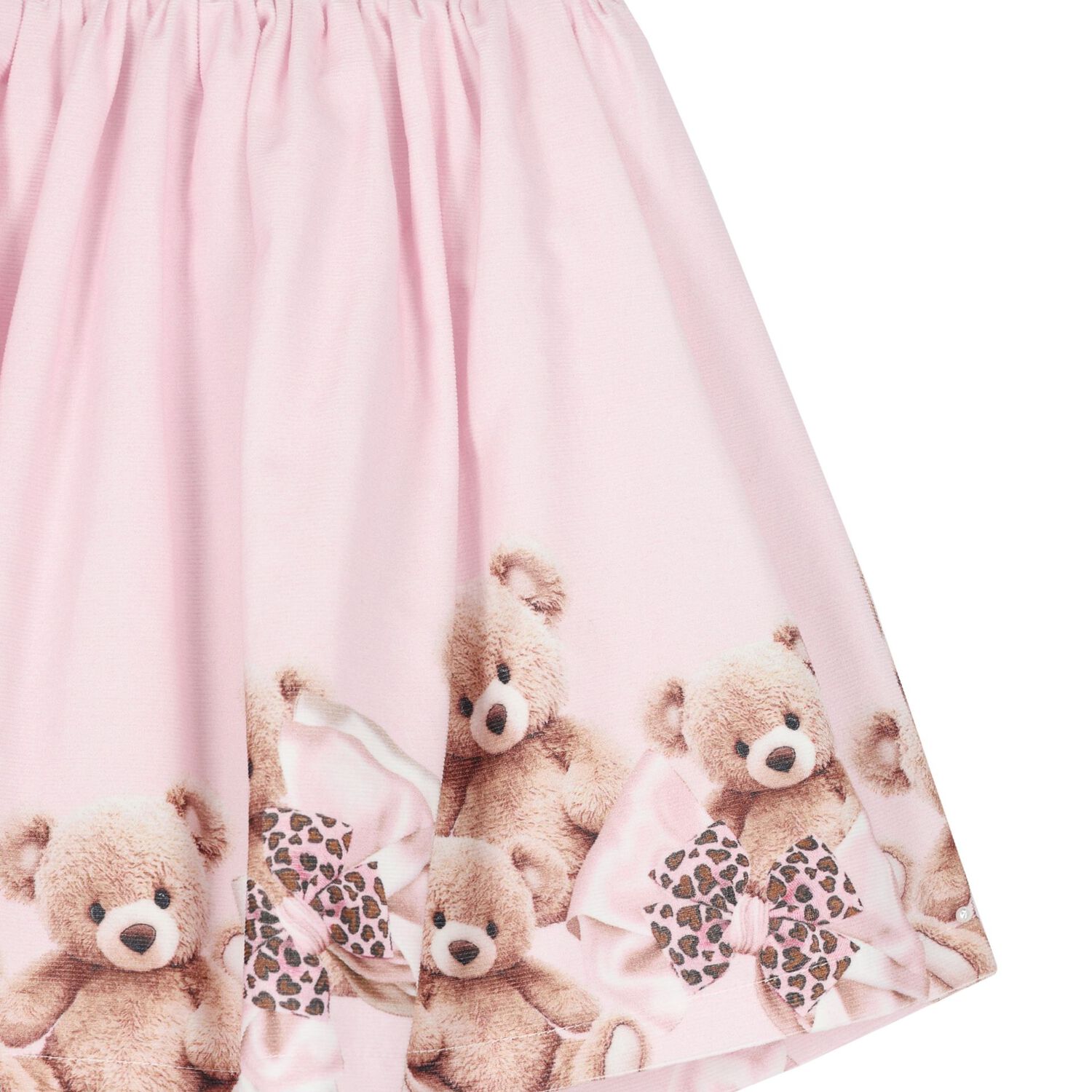 Girls White & Pink Teddy Bear Skirt Set, 1, hi-res image number null