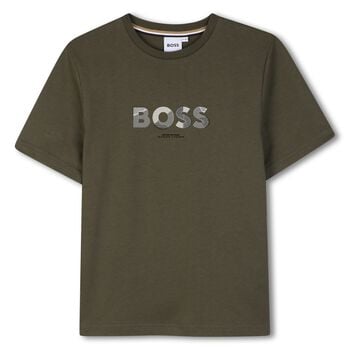 Boys Green Logo T-Shirt