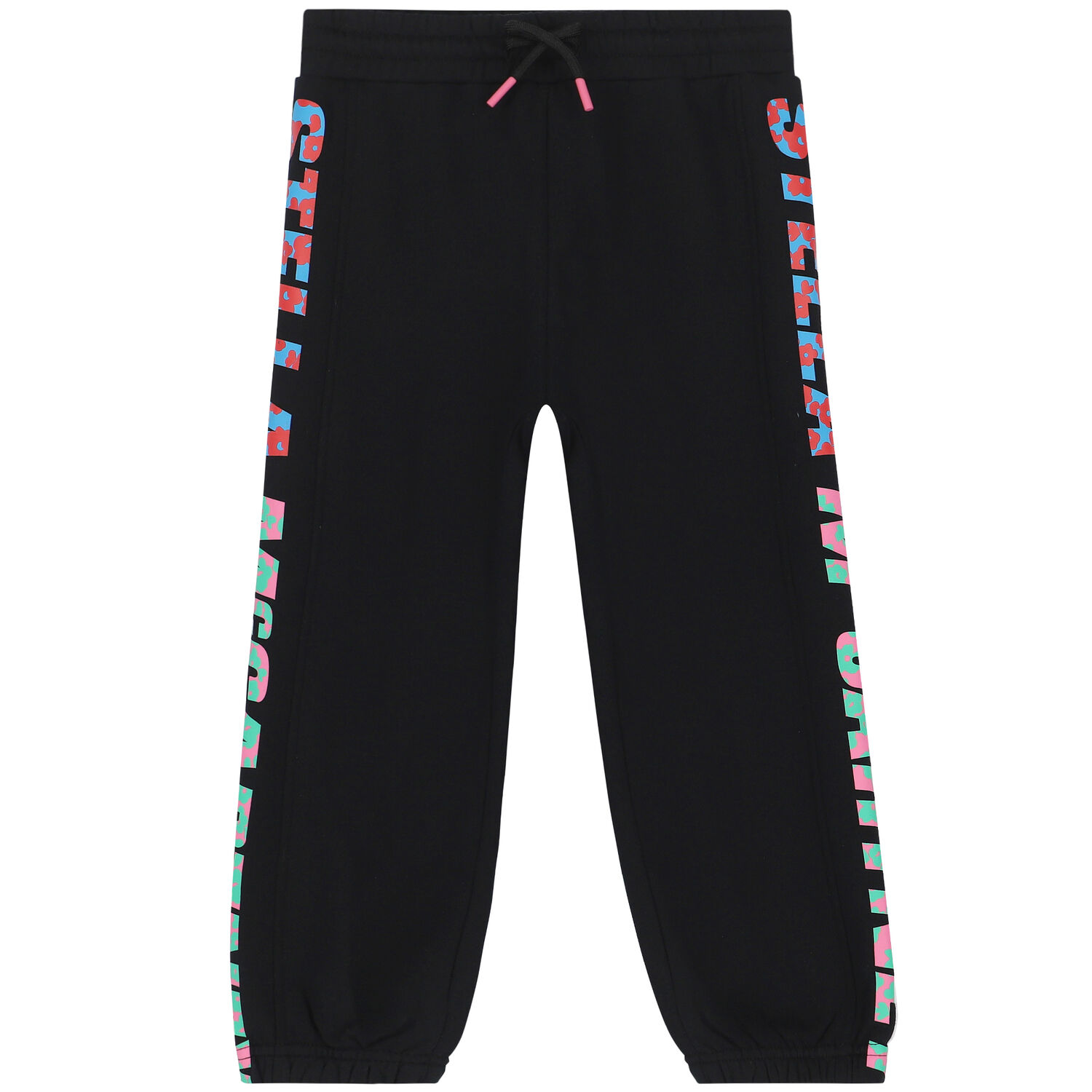 Girls Black Logo Joggers, 1, hi-res image number null