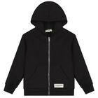 توب هودي بالشعار باللون الأسود, 2, hi-res