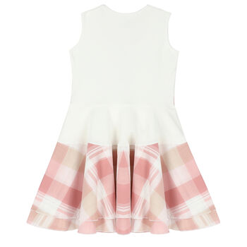 Girls Ivory & Pink Dress
