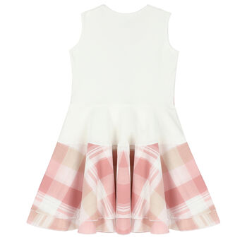 Girls Ivory & Pink Dress