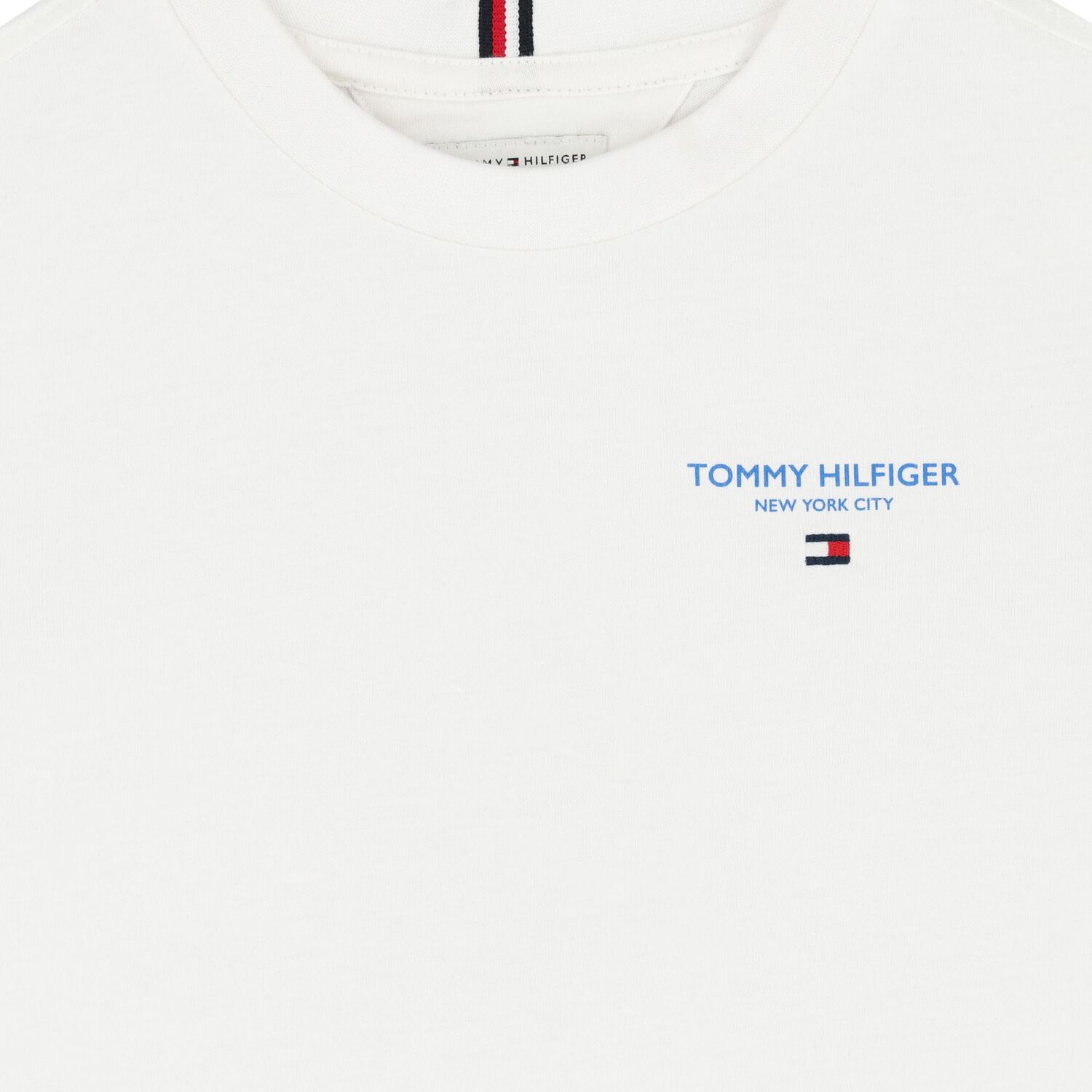 Boys White Logo T-Shirt, 3, hi-res