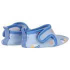 Baby Boys Blue Booties, 1, hi-res